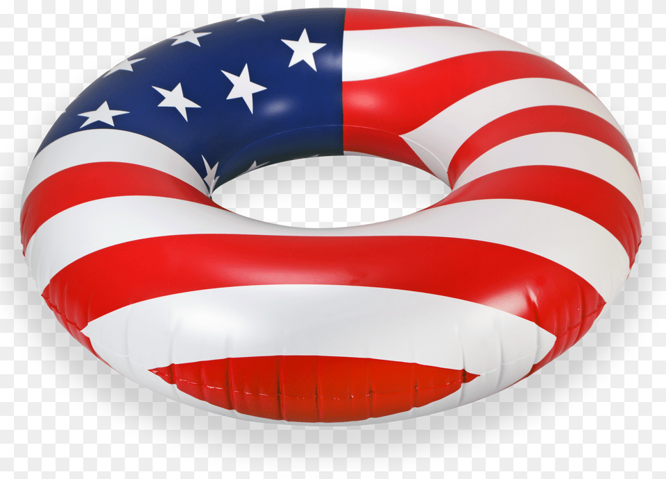 American Flag Round Tube Pool Float Rsvlts Patriotic Inflatable, Water, Boat, Transportation, Vehicle Free Png