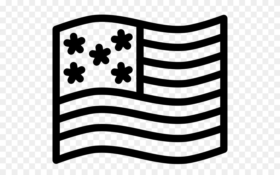American Flag Rubber Stamp Stampmore, Gray Free Transparent Png