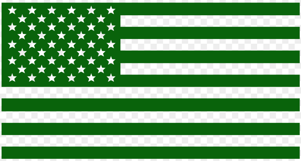 American Flag Silhouette, Green, American Flag Free Transparent Png