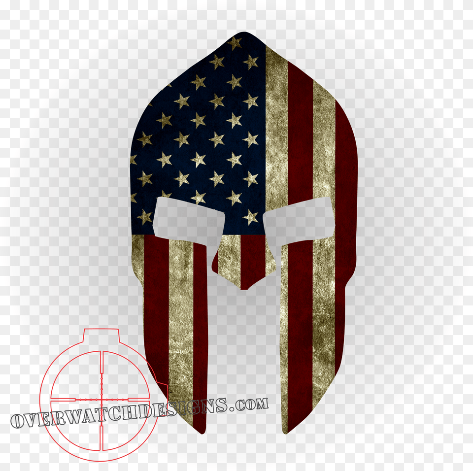 American Flag Spartan Helmet Spartan Helmet With American Flag, Accessories, Formal Wear, Tie, Armor Free Png Download