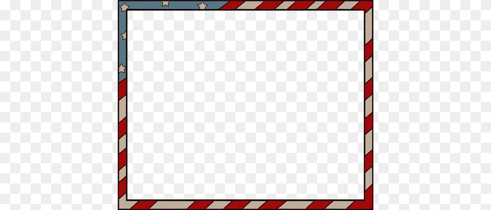 American Flag Style Rectangular Border Vector Public, Blackboard, White Board Png Image