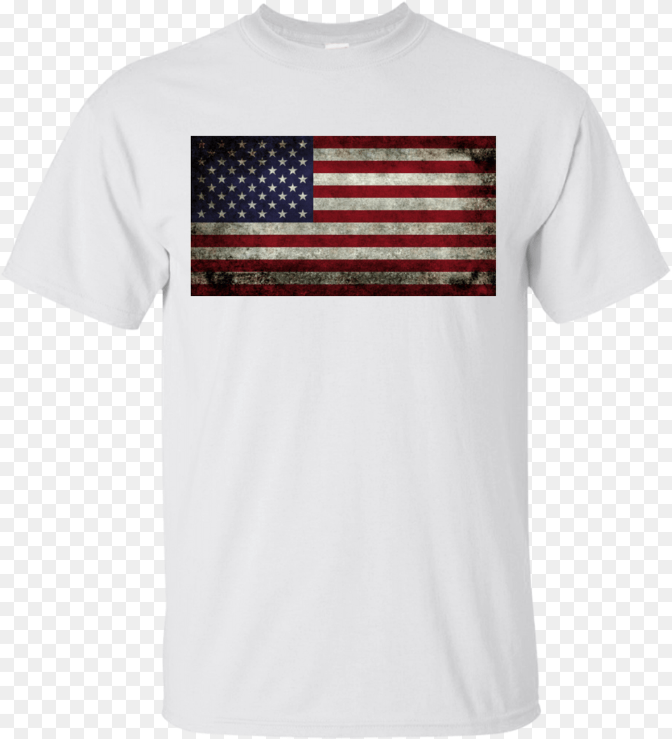 American Flag Super Dark Grunge Gildan Ultra Cotton Flag Of The United States, Clothing, T-shirt, American Flag Png