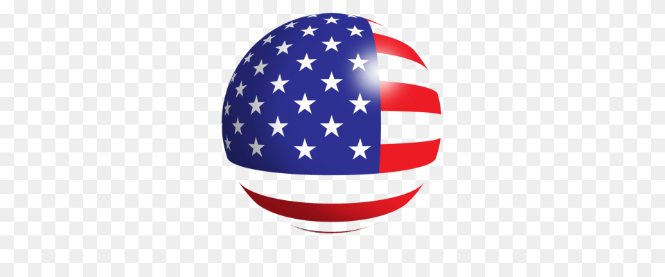 American Flag Transparent Image And Clipart, Sphere, Aircraft, Transportation, Vehicle Free Png Download