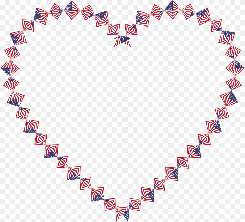 American Flag Twist Heart Picture Transparent El Rosario A La Virgen Maria, American Flag Free Png