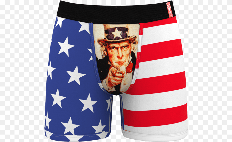 American Flag Underwear, Clothing, Shorts, Adult, Person Free Png Download