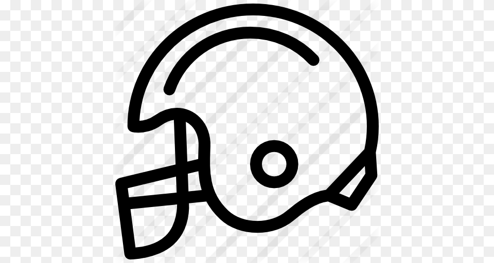American Football Helmet, Gray Png
