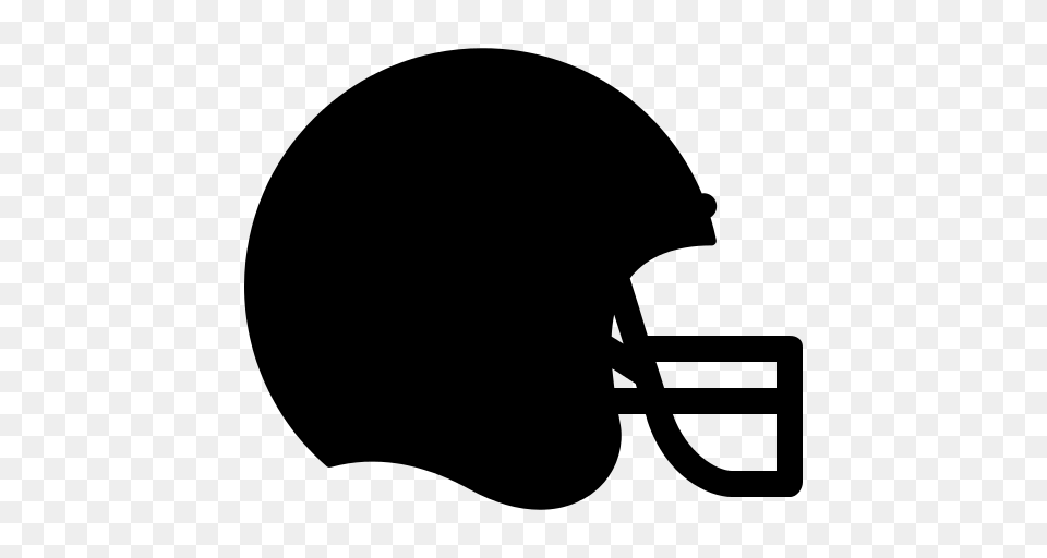 American Football Helmet Icon, Gray Free Png Download