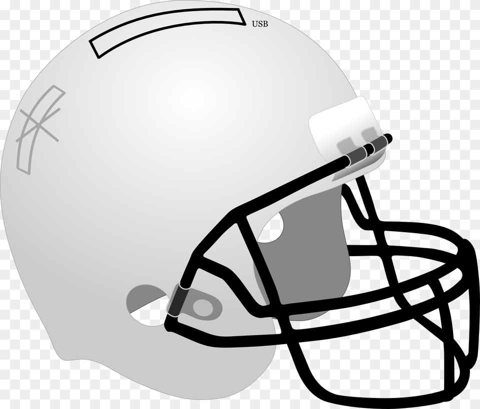 American Football Helmets Clip Art Blank White Football Helmet, American Football, Person, Playing American Football, Sport Free Transparent Png