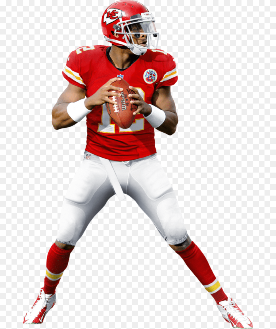 American Football Image Kansas City Chiefs, Helmet, Person, People, Playing American Football Free Png