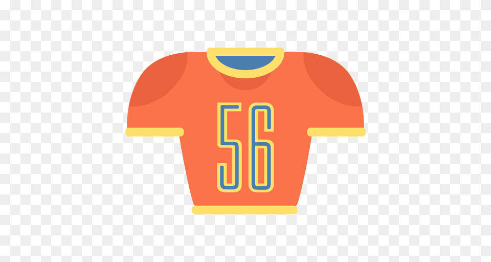 American Football Jersey Icon, Clothing, Shirt, T-shirt, Food Free Transparent Png