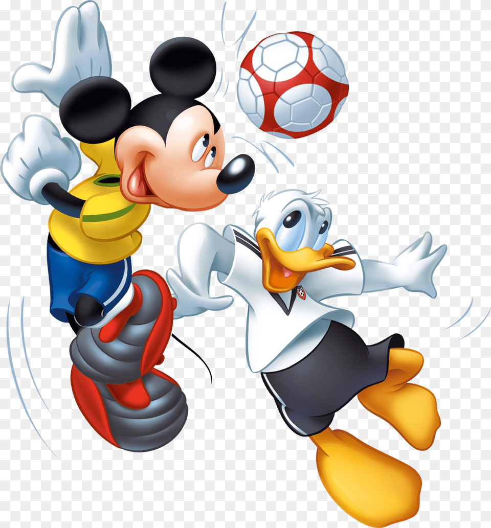 American Football Mickey Clipart Vector Royalty Free Mickey Mouse And Donald Duck, Ball, Soccer, Soccer Ball, Sport Png Image