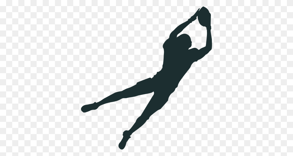 American Football Player Catch Silhouette, Dancing, Leisure Activities, Person Free Transparent Png