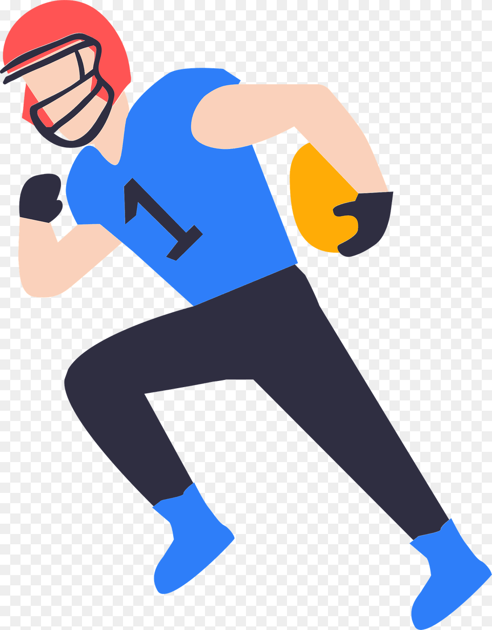 American Football Player Clipart, People, Person, Helmet, American Football Free Transparent Png