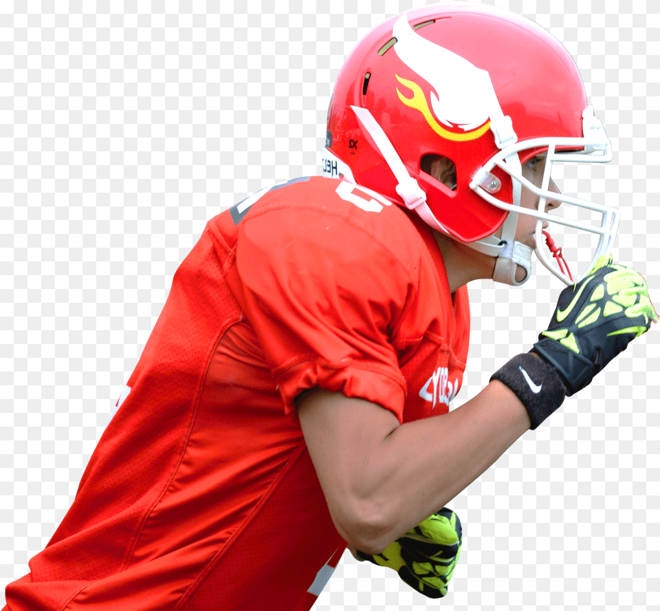 American Football Player Image American Football Transparent Red Players Football, Sport, Helmet, Football Helmet, American Football Free Png