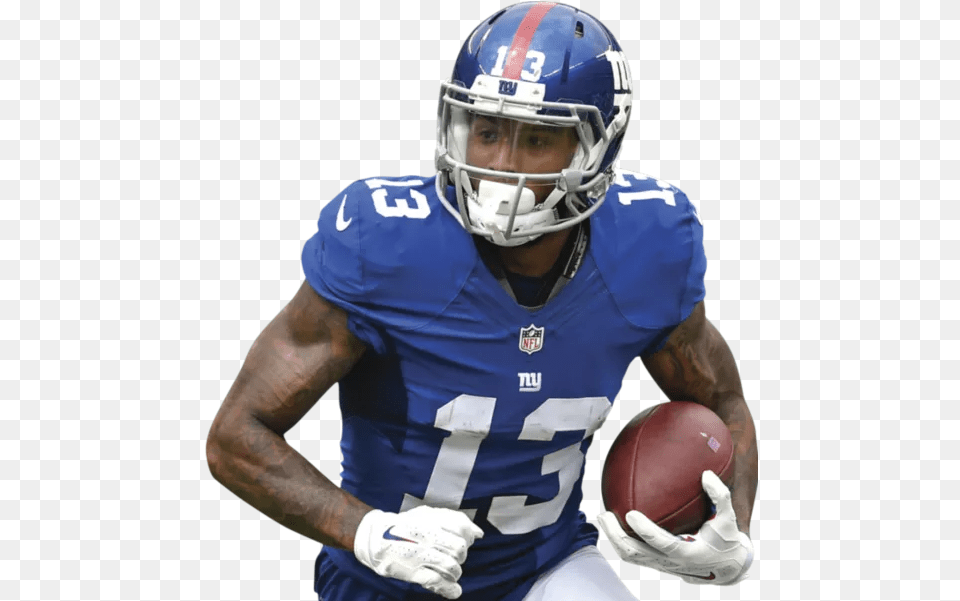 American Football Player Odell Beckham Room, American Football, Playing American Football, Person, Helmet Png Image
