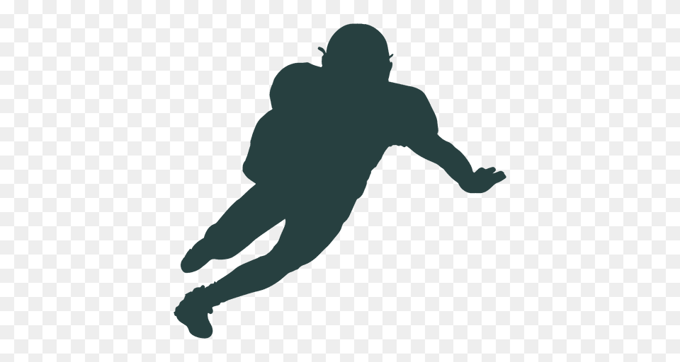 American Football Player Rushing Silhouette, Leisure Activities, Person, Sport, Swimming Free Transparent Png