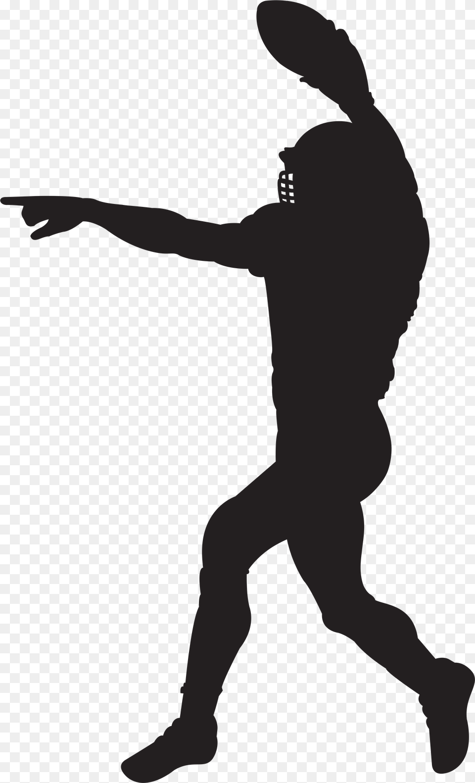 American Football Player Silhouette Clipart Image American Football Silhouette, Dancing, Leisure Activities, Person Free Transparent Png