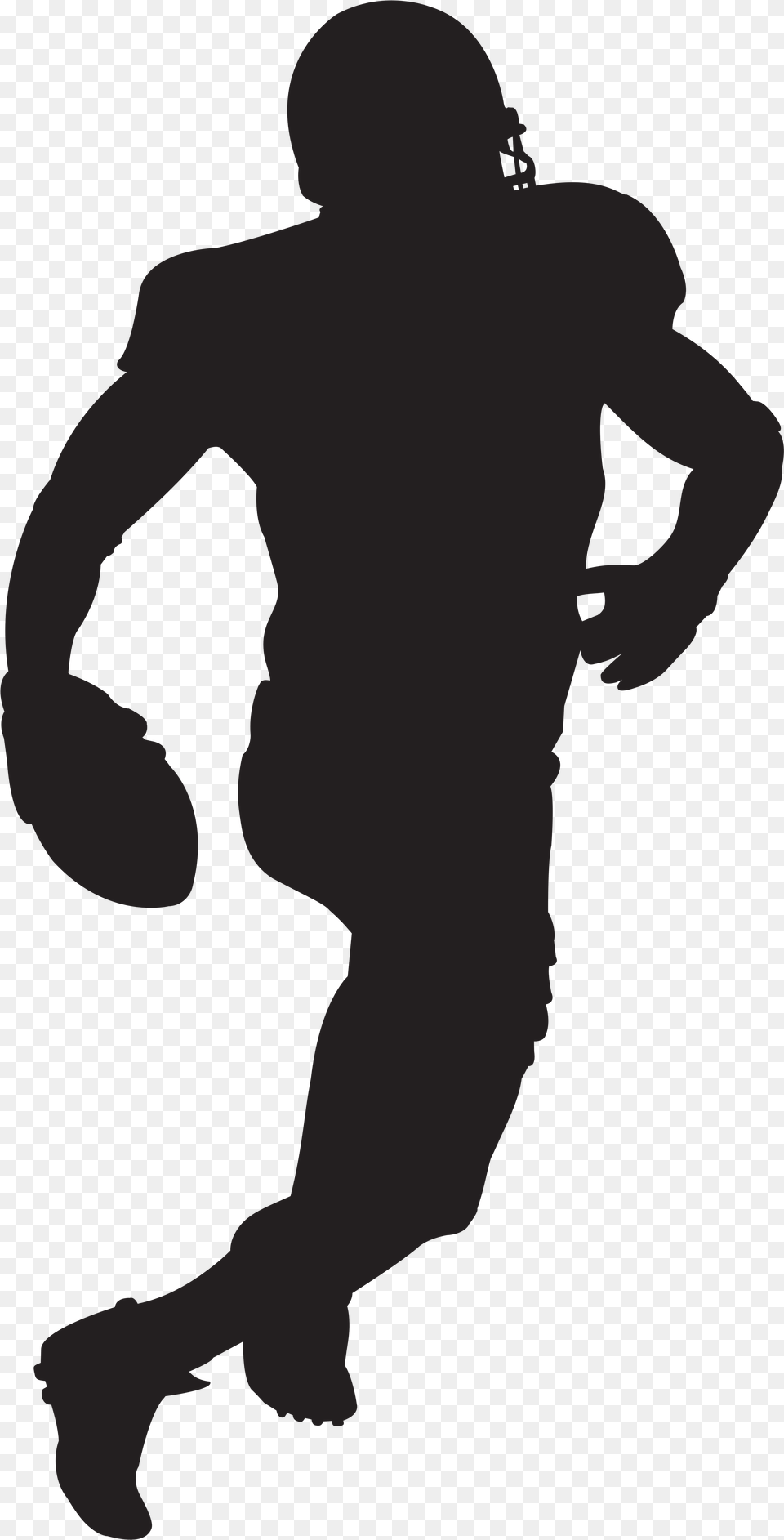 American Football Player Silhouette Image Tree Flat Icon, Adult, Male, Man, Person Free Transparent Png
