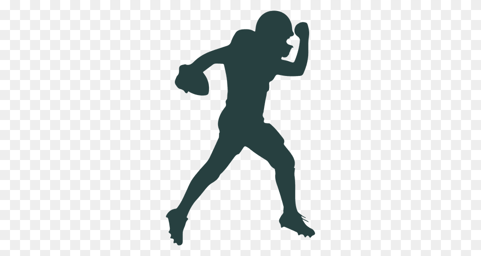 American Football Player Throwing Ball Silhouette, Person, Dancing, Leisure Activities, Clothing Free Png Download