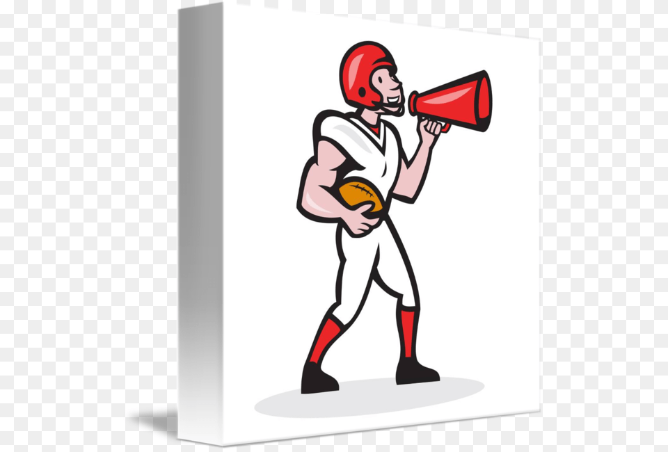American Football Quarterback Bullhorn Isolated Ca Quarterback Image Cartoon, People, Person, Face, Head Free Png Download