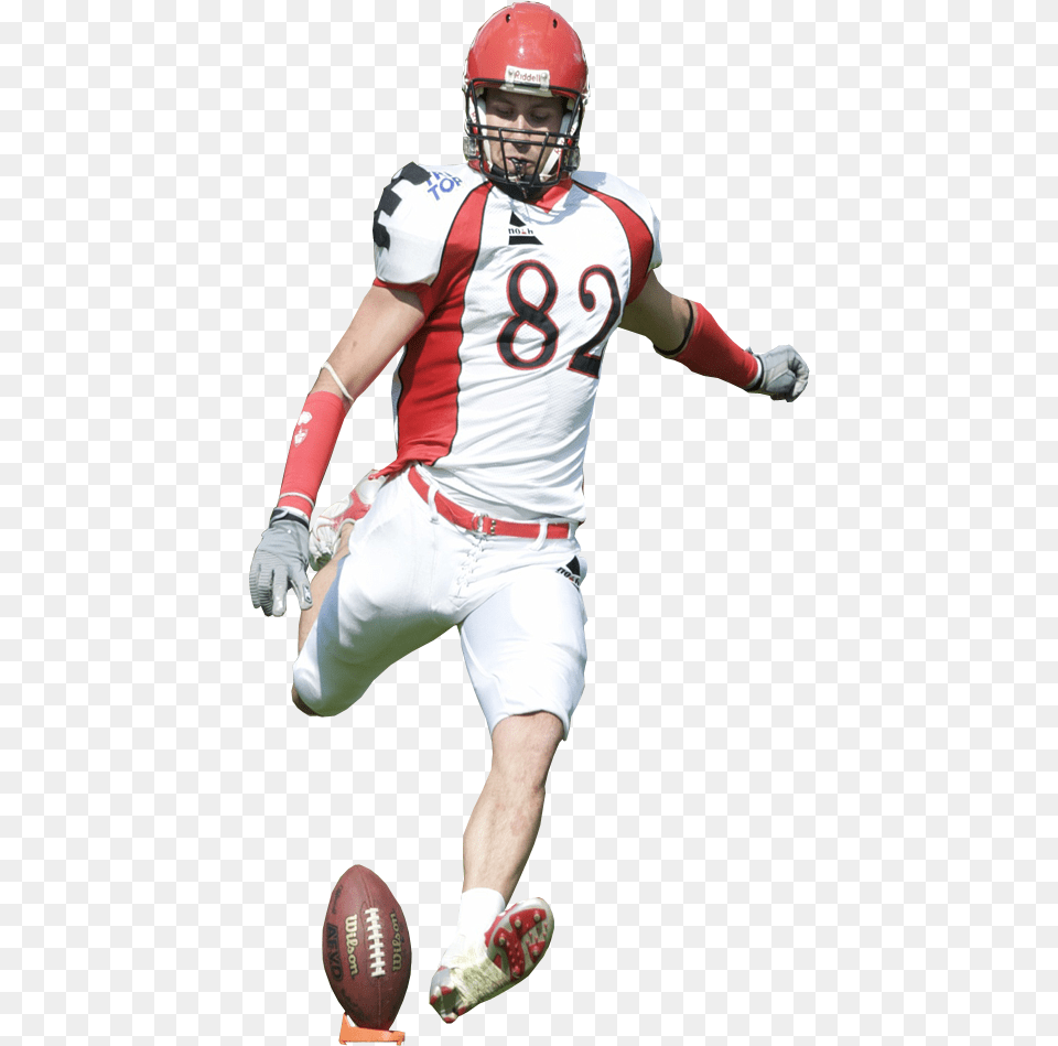 American Footballer Kicking American Football Player Kick, Helmet, Playing American Football, Person, Sport Free Png Download