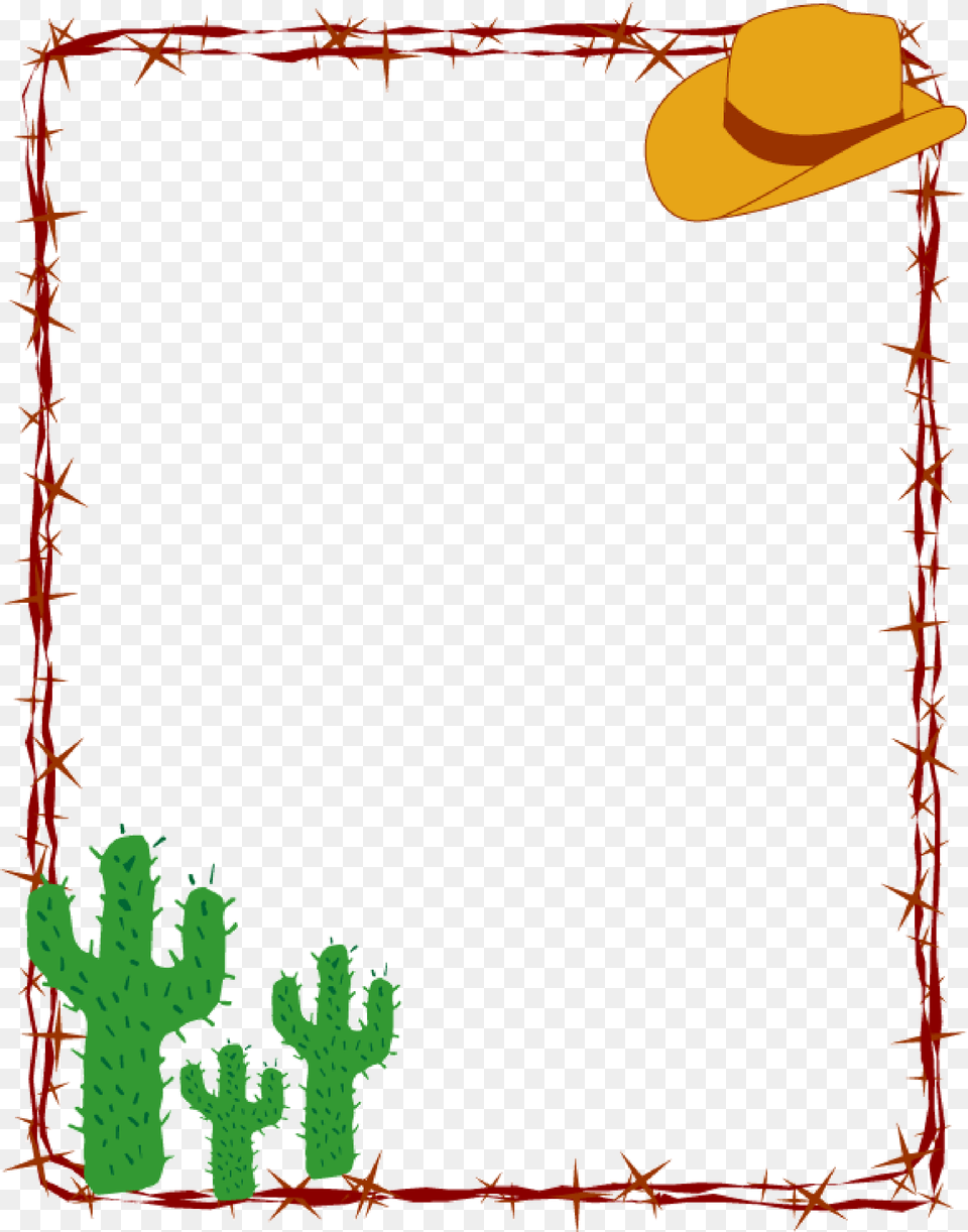 American Frontier Cowboy Western Clip Art, Clothing, Hat, Cowboy Hat, Cactus Free Png Download