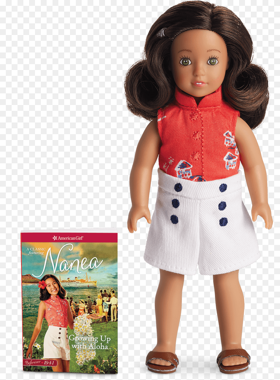 American Girl Doll American Girl Mini Nanea, Toy, Adult, Person, Woman Png