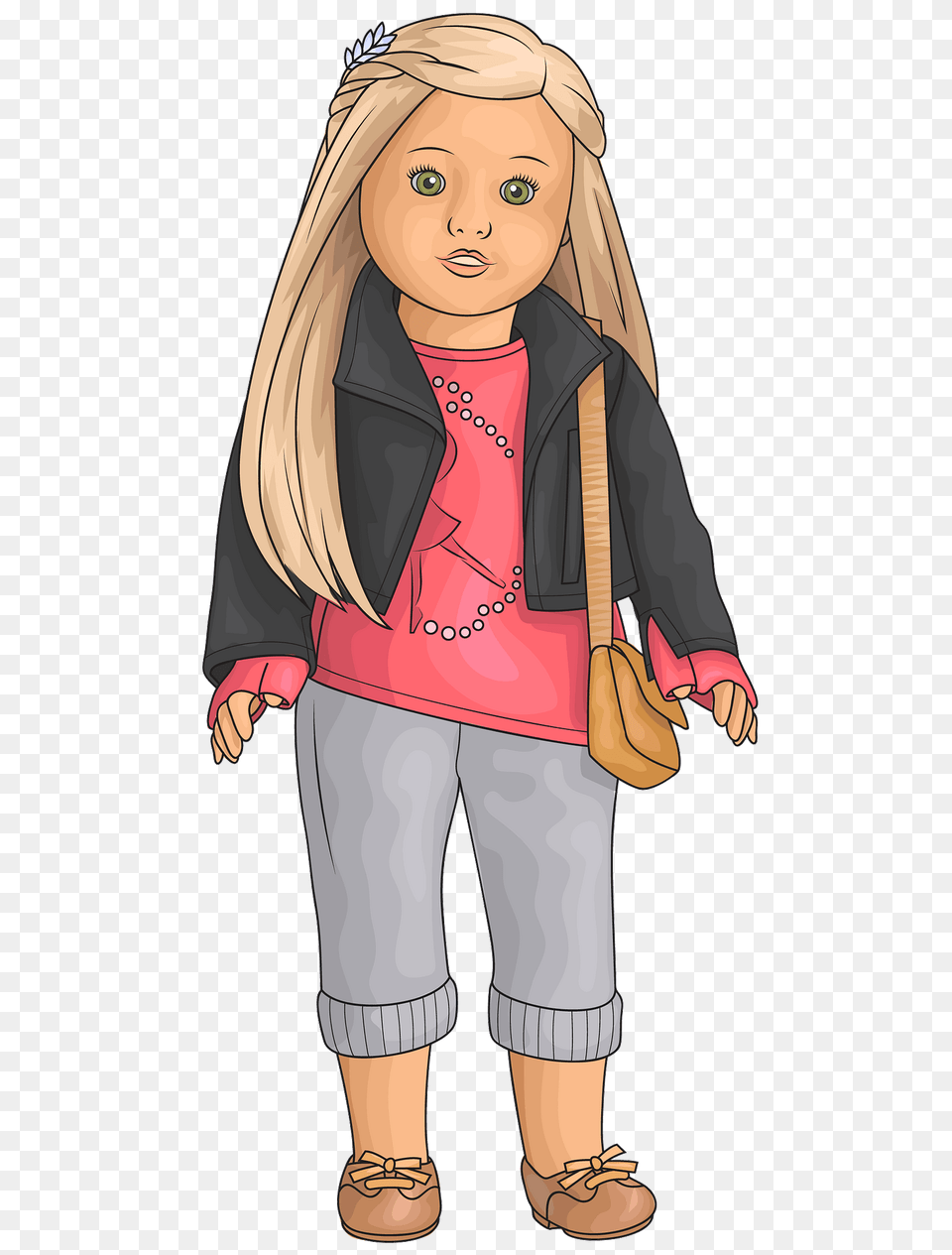 American Girl Isabelle Doll Clipart, Child, Female, Person, Face Png