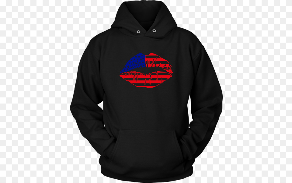 American Girl Lips Hoodie Xxxtentacion Clothes, Clothing, Hood, Knitwear, Sweater Free Transparent Png