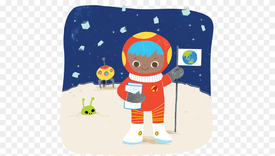 American Girl Race To Space Kids Out And About Rochester Summer Reading Program 2019, Applique, Pattern, Baby, Person Free Png