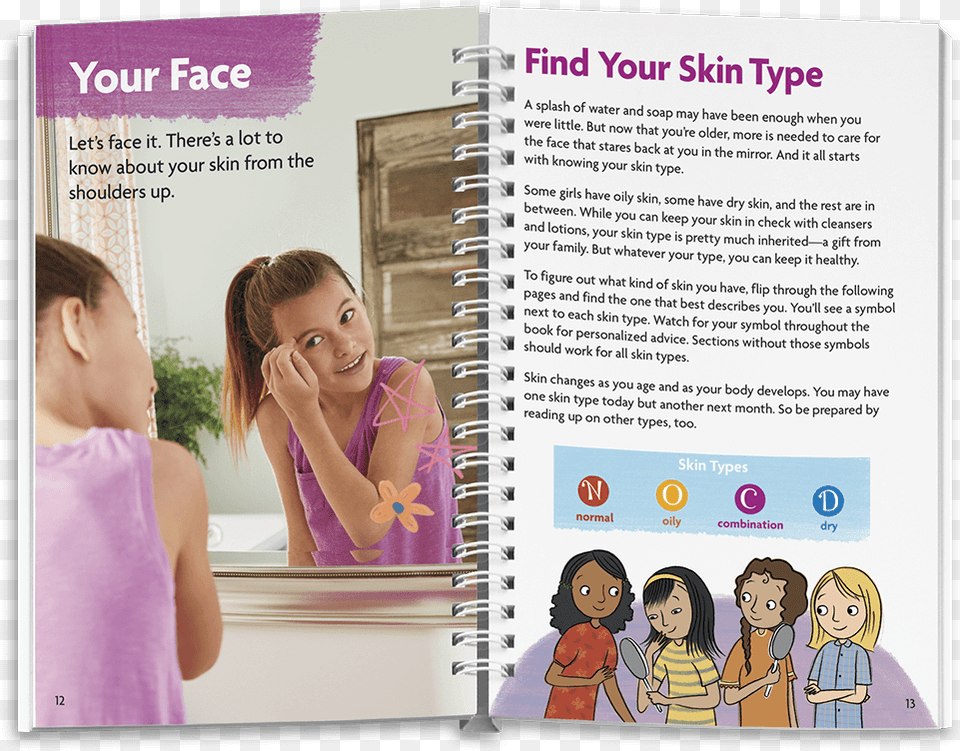 American Girl Skin And Nails Book, Text, Publication, Page, Child Free Png