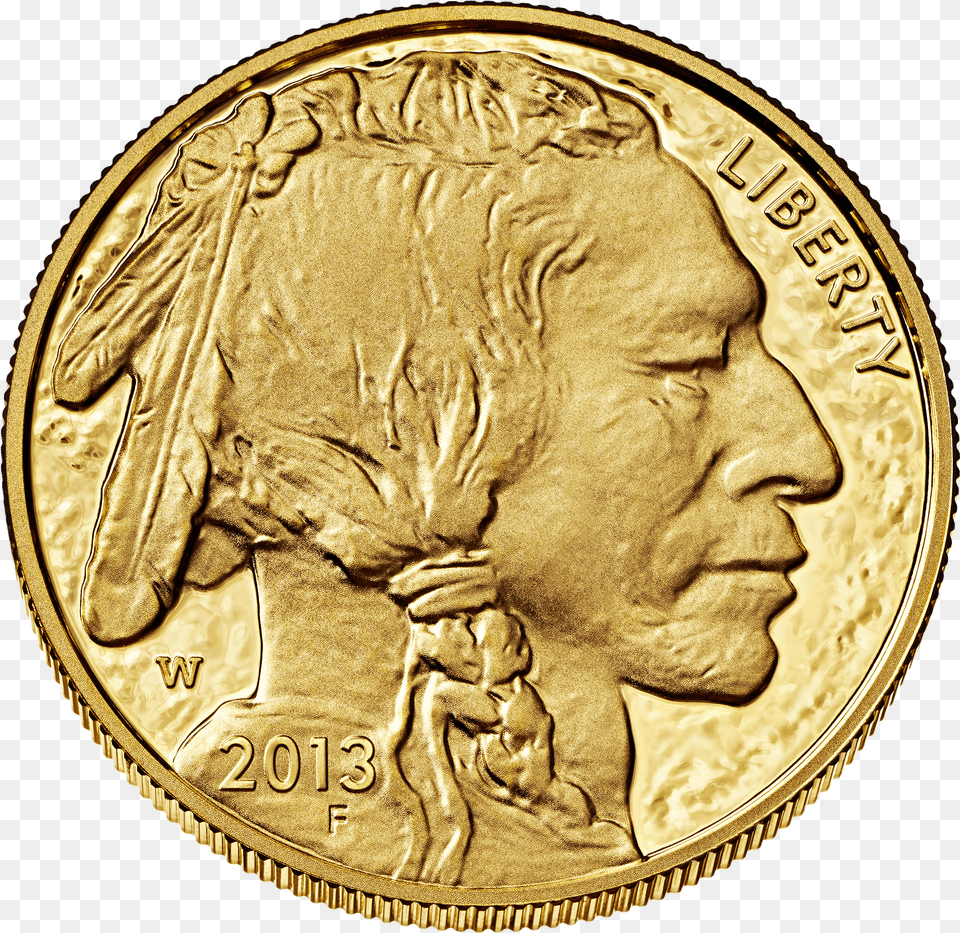 American Gold Buffalo Coin 1 4 Oz Free Transparent Png