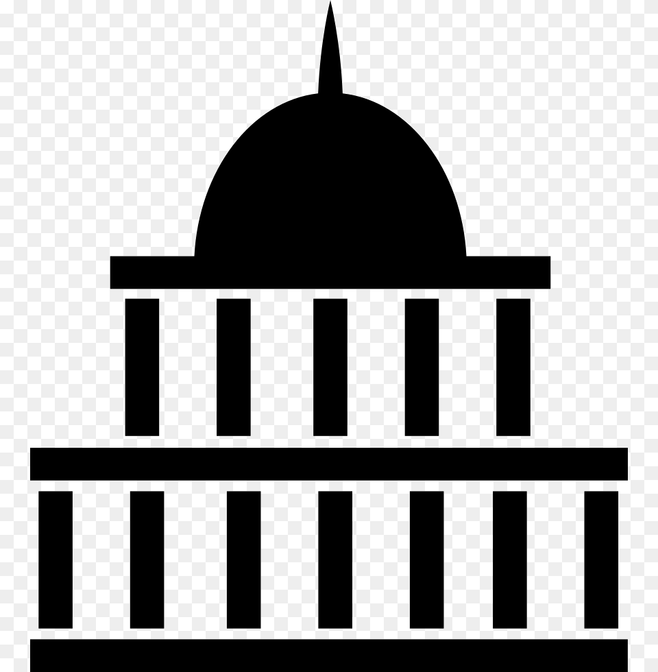 American Government Building Svg Icon Download Government Building Icon, Architecture, Dome, Stencil, Mosque Free Transparent Png