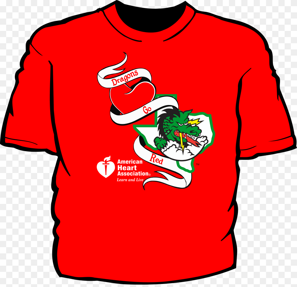 American Heart Association Mysouthlakenews, Clothing, Shirt, T-shirt Free Transparent Png