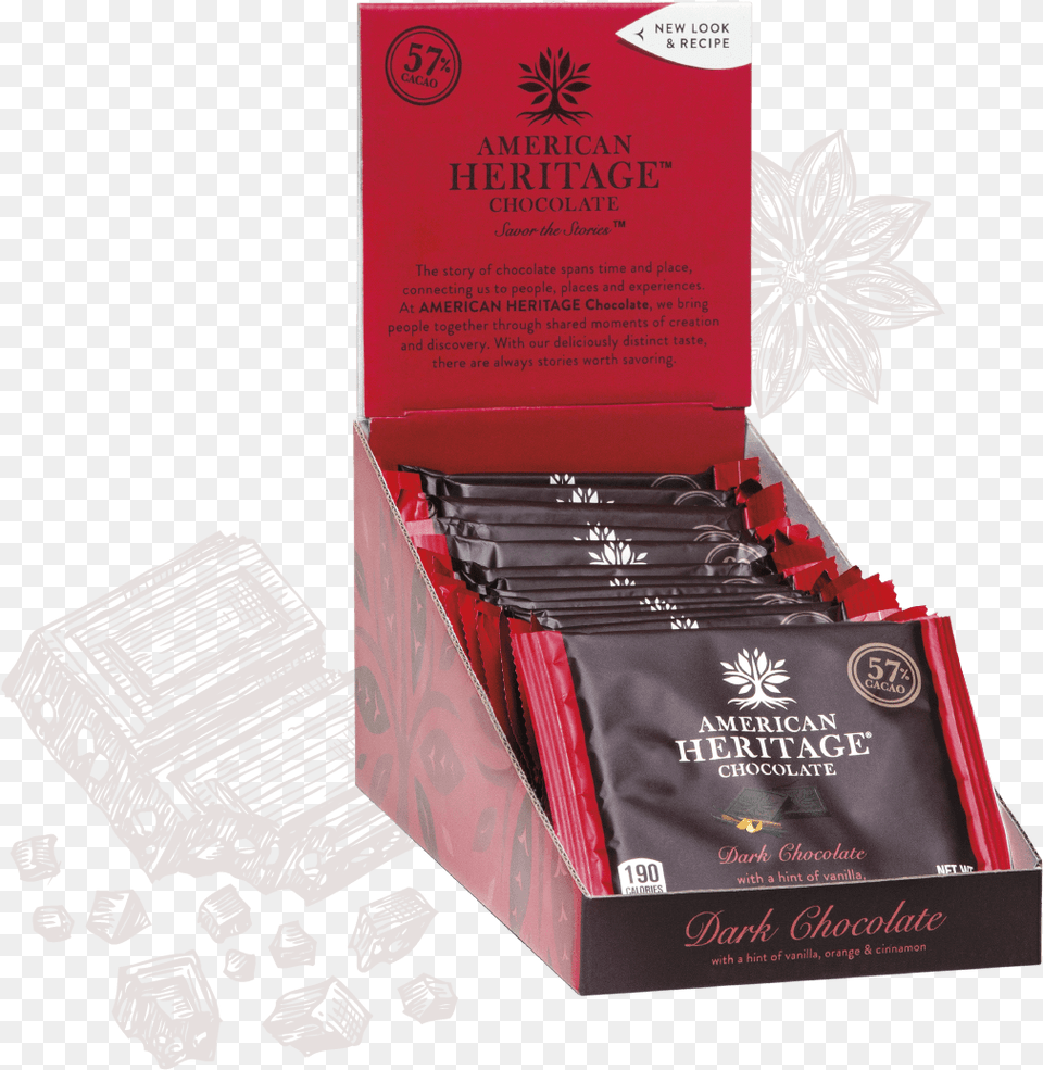 American Heritage Chocolate Tablet Bar Illustration, Box Png Image