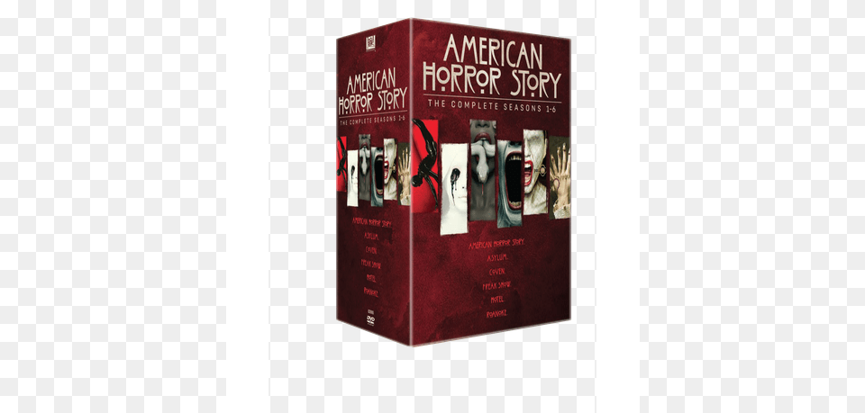 American Horror Story Season 1 6 Complete Boxset American Horror Story Season 1 6 Dvd Boxed Set, Book, Publication, Novel Png