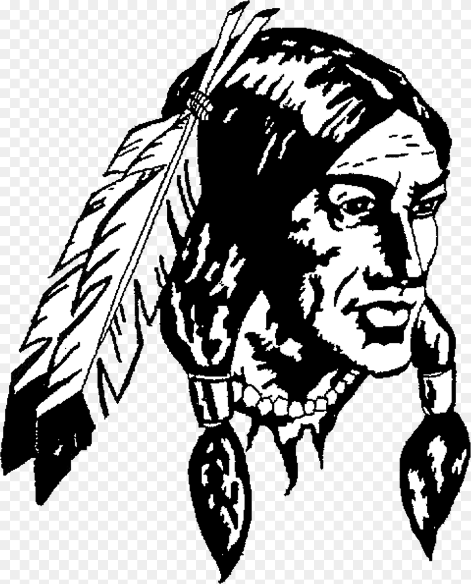 American Indian, Person, Stencil, Face, Head Png