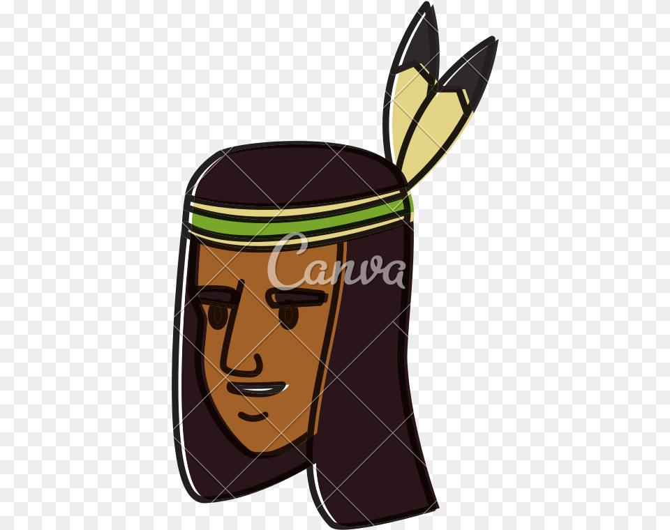 American Indian Face Cartoon, Blade, Dagger, Knife, Weapon Free Png