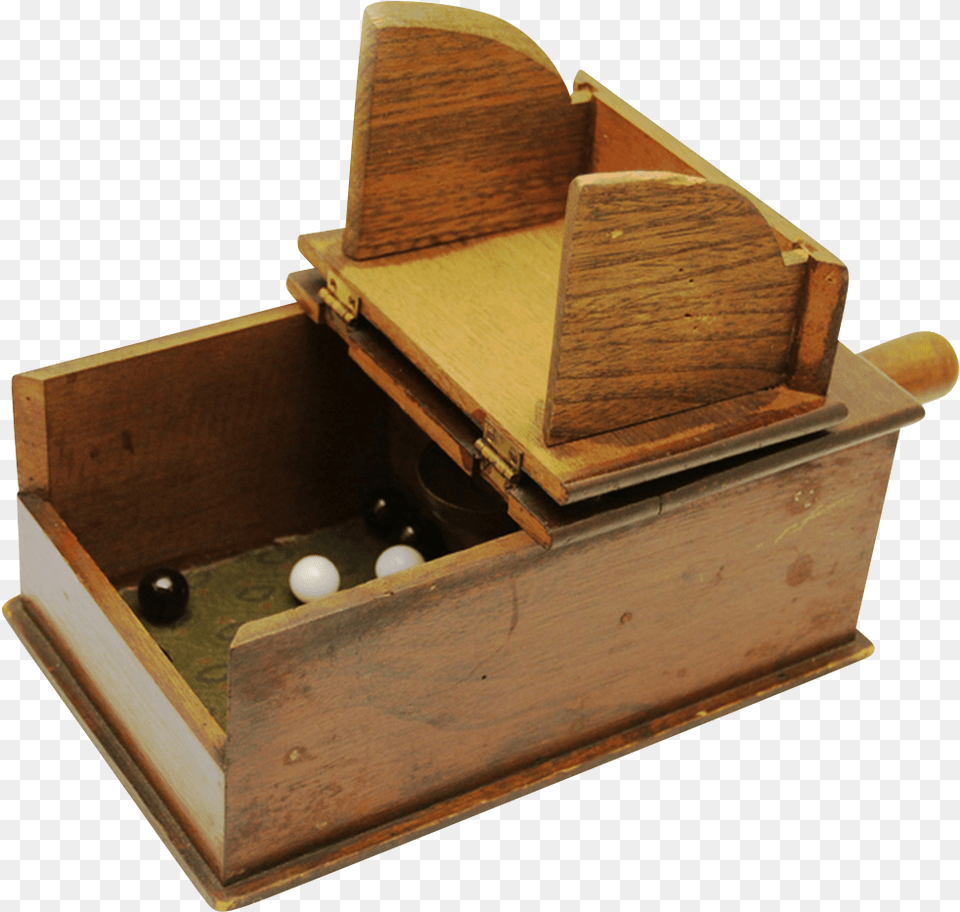 American Masonic Black Ball Ballot Voting Box With Plywood, Furniture, Treasure, Drawer, Wood Free Png Download