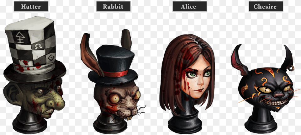 American Mcgee39s Alice Fan Club Here39s An Alice 3 Update Cheshire Cat Alice Asylum, Adult, Female, Person, Woman Free Png Download