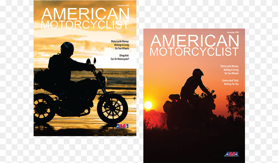 American Motorcyclist Online Is Now Available For Ama American Motorcyclist Association, Vehicle, Transportation, Silhouette, Publication Png