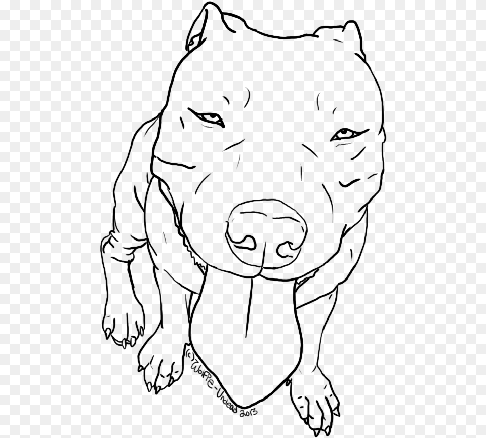 American Pit Bull Terrier Bulldog Drawing Line Art Easy American Bulldog Drawings, Gray Png Image