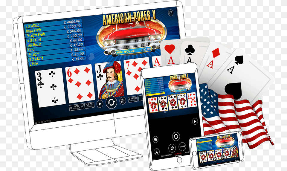 American Poker V Poker, Person, Car, Game, Transportation Png