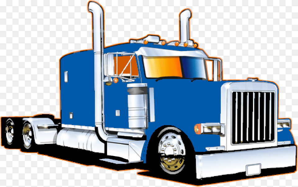 American Pro Trucker Peterbilt 379 Car Clipart 18 Wheeler Truck, Trailer Truck, Transportation, Vehicle, Bulldozer Png Image