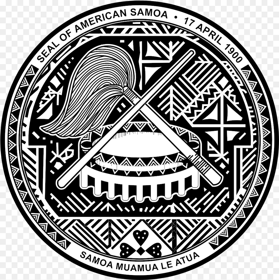 American Samoa Coat Of Arms, Emblem, Symbol, Logo Free Transparent Png