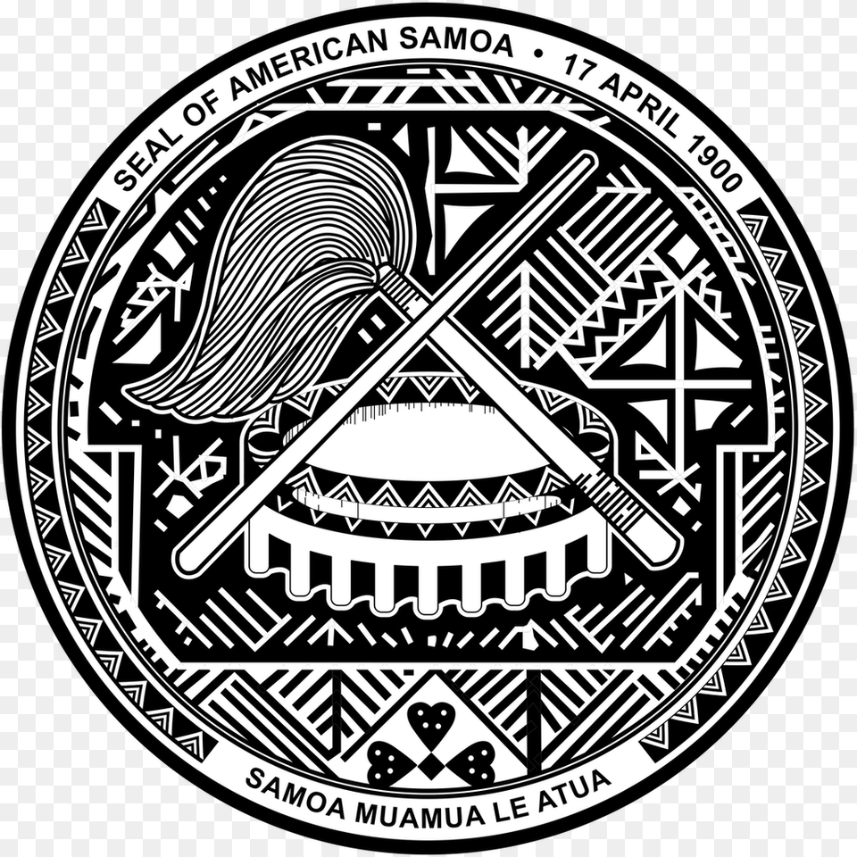 American Samoa Seal, Emblem, Symbol, Logo Free Png