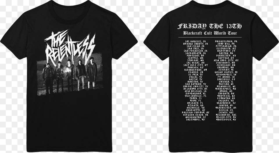 American Satan Tour American Satan World Tour Shirt, Clothing, T-shirt, Person Free Png Download
