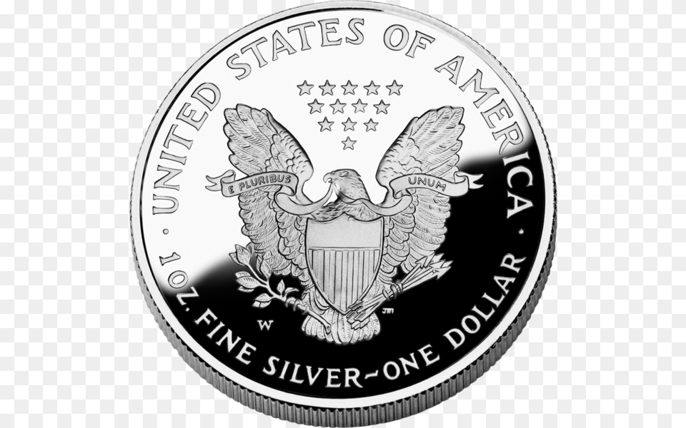 American Silver Coin Image United States Of America Fine Silver One Dollar, Animal, Bird, Money Free Png Download
