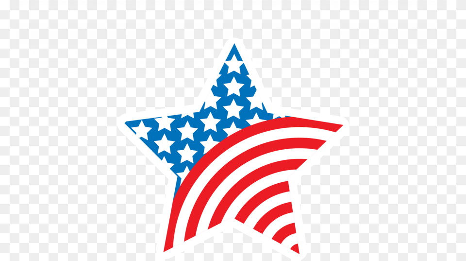 American Star Clipart United States Of America Clip American Flag Star, Star Symbol, Symbol, American Flag Free Transparent Png