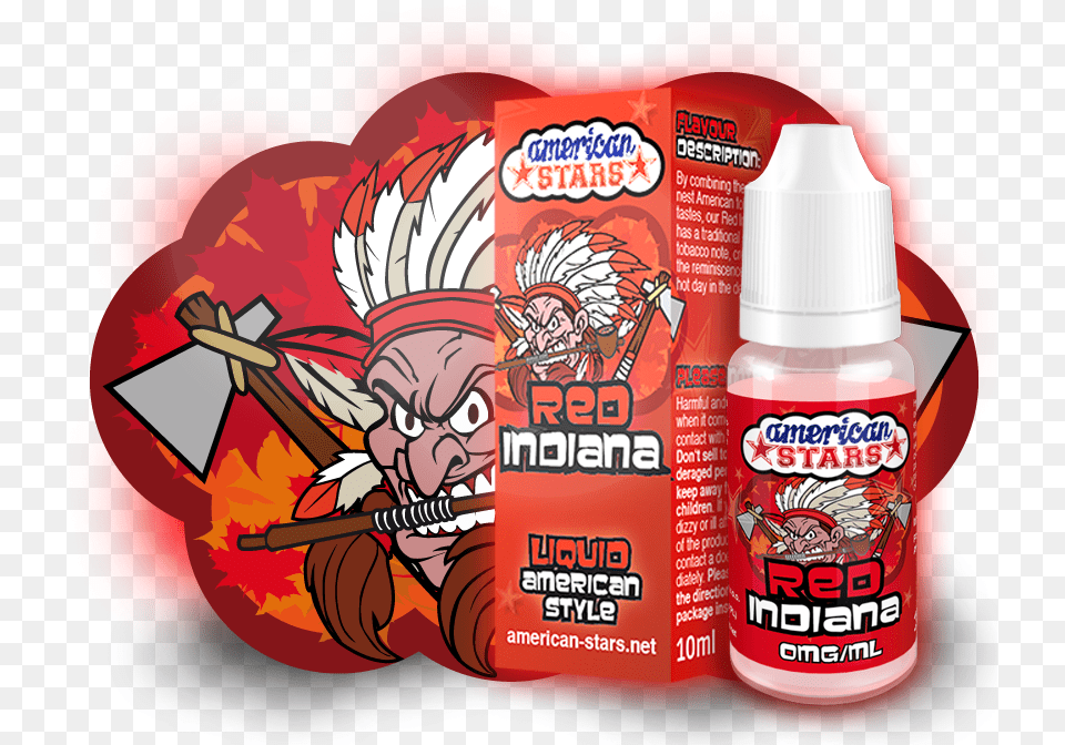 American Stars Red Indiana E American Stars E Liquid, Food, Ketchup, Tin, Face Free Transparent Png
